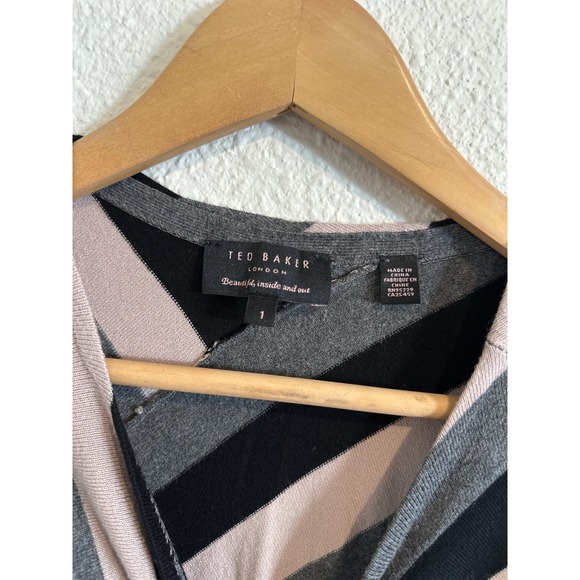 Ted Baker London Striped Sleeveless Sheath Dress Size 1 - Picture 4 of 6